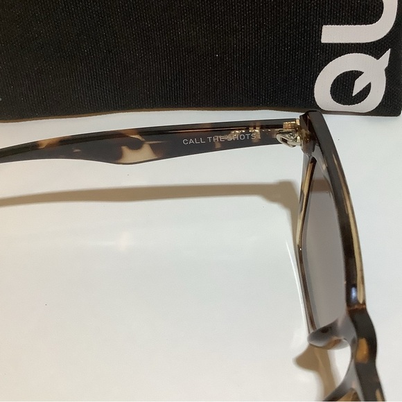 Quay Australia Call The Shots Cat Eye Tortoise Sunglasses New main image 6